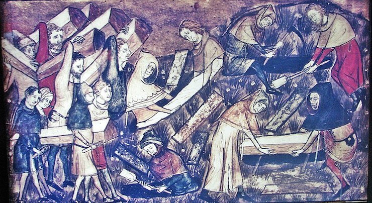 The 'Black Death' is a recent term, it was originally referred to as "the Great Mortality" or "the Pestilence". Image via Wikimedia Commons